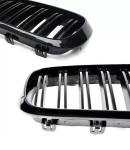 Thumbnail 2 of Двойни Бъбреци Решетки За БМВ BMW X5 X6 F15 F85 F16 F86 2014+ Черен Гланц Лак