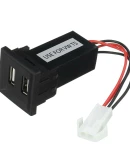 Thumbnail 10 of Двойно USB Зарядно за Вграждане за Volkswagen Фолксваген VW Transporter Транспортер Caravelle Каравел Т5 2003 - 2009