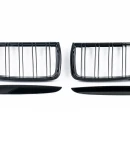 Thumbnail 4 of Бъбреци Решетки Двойни Ребра за БМВ BMW Е90 Е91 05-08 Черен Гланц Преди Фейслифта