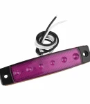 Thumbnail 1 of Светодиоден Маркер, габарит, токос, рибки, рибка, светлина със 6 LED ЛЕД за камион, бус, ван, ремарке, каравана, платформа, 12V лилав