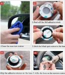 Thumbnail 2 of Комплект от 2 боя 360° допълнително широкоъгълно кръгло изпъкнало странично огледало за мъртва зона и обратно виждане