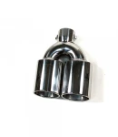 Thumbnail 4 of Универсален двоен накрайник за ауспух на автомобил, 35-55 мм, Дължина 20см