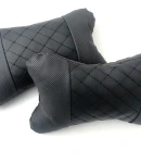 Thumbnail 2 of Комплект от 2 броя универсални възглавници авто възглавничка за врат за по-добър комфорт при дълъг път с автомобил черно