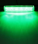 Thumbnail 2 of Светодиоден Маркер, габарит, токос, рибки, рибка, светлина със 6 LED ЛЕД за камион, бус, ван, ремарке, каравана, платформа, 12V зелен, зелени