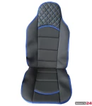 Thumbnail 4 of Комплект универсални калъфи за седалки на МПС - 2бр/к-т - черно със синьо