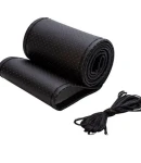 Thumbnail 5 of Перфориран кожен калъф за волан тип заший си сам, Размер М, С Игла И Конец