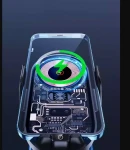 Thumbnail 6 of Smart Поставка стойка държач за телефон с безжично зарядно Wireless Charger за автомобил