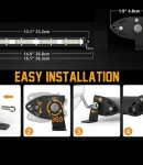 Thumbnail 2 of 33.2 См 108W Едноредов Мощен Диоден LED Лед Бар 36 Led Ултра Тънък Халоген Лампа Прожектор 12V 24V АТВ, Джип 4х4 Offroad Камион и др.