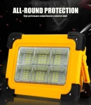 Thumbnail 9 of Акумулаторна LED ЛЕД диодна лампа бяла светлина + аварийна синя и червена презареждаема със соларен панел