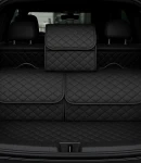 Thumbnail 6 of Луксозен кожен органайзер за багажник сгъваема кутия за съхранение 40x30x30 см