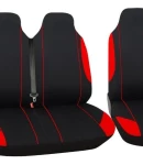 Thumbnail 4 of 2+1 КОМПЛЕКТ УНИВЕРСАЛНИ КАЛЪФИ , ТАПИЦЕРИЯ ЗА ПРЕДНИ СЕДАЛКИ ЗА БУС , МИКРОБУС , ЦВЯТ ЧЕРВЕНО-ЧЕРНО , ТЕКСТИЛ TAP408