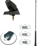 Thumbnail 3 of FM АМ Радио Антена 41cm дължина с 3 адаптора и Основа За Захващане За Пежо Peugeot 106 206 206+ 306 405 406 806 Expert Partner Експерт Партнер