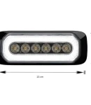 Thumbnail 2 of 24LED Лед Диоден 12-24V Габарит Маркер Токос + аварийна блиц бяла светлина мигаща за камион бус ван каравана платформа кемпер пътна помощ