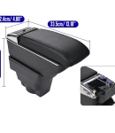 Thumbnail 8 of Подлакътник барче за Opel Astra J 2009–2018 MK4 - Еко кожа – Черен