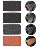 Thumbnail 11 of Универсален кожен калъф подложка за подлакътник на автомобил 29 cm x 17 cm черно с червен шев