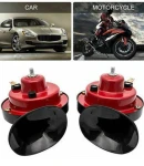 Thumbnail 1 of Комплект двутонна тромба клаксон тип „Охлюв“ 12V (2 PIN) с реле – за автомобили, джипове, ванове, автобуси и мотоциклети