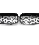 Thumbnail 3 of Бъбреци Решетки за BMW 5-та Серия E60 / E61 (2003-2010) 1 Diamond Style Черен Гланц