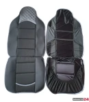 Thumbnail 4 of Комплект универсални калъфи за седалки на МПС - 2бр/к-т - черно със сиво