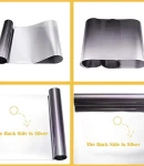 Thumbnail 6 of Сенник тип лента 20х150см Авто Фолио за Затъмняване на Стъкла, Прозорци, Черно-Сребрист, Огледален, Силвър