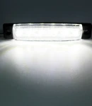 Thumbnail 2 of Светодиоден Маркер, габарит, токос, рибки, рибка, светлина със 6 LED ЛЕД за камион, бус, ван, ремарке, каравана, платформа, 24V бял