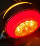 Thumbnail 9 of Комплект от 2 броя ЛЕД LED габарит за огледало ОБЕЦИ за камион 12-24V Scania Сканиа Volvo Волво MAN МАН DAF ДАФ Mercedes Мерцедес с ефект Неон Neon в оранжево-червено