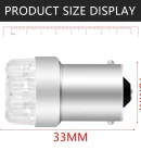 Thumbnail 5 of Комплект от 2 броя LED Лед Крушки за Mигач Стоп Габарит Халоген 9 LED 1156 BA15S 12V Червена Светлина в Блистер