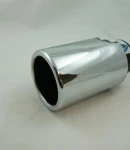 Thumbnail 3 of Универсален накрайник за ауспух на автомобил, 38-57мм, Дължина 14.5см, Хром