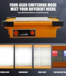 Thumbnail 8 of Акумулаторна LED ЛЕД диодна лампа бяла светлина + аварийна синя и червена презареждаема със соларен панел