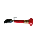 Thumbnail 2 of Тромба клаксон сирена единична кръгла Turkish Wolf Whistle  Турски Вълк 120dB 24V за камион бус автобус тир тежкотоварни машини и др.