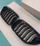 Thumbnail 5 of Двойни Бъбреци Решетки За BMW 5 Series БМВ 5-та Серия G30 G31 G38 2017-2019г. 520i, 523i, 528i, 530i, 535i, 550i, 520d, 530d, 530e, 530eX, 530iX, 550iX (xDrive), 540dXЧерен Гланц Лак