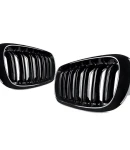 Thumbnail 6 of Двойни Бъбреци Решетки За БМВ BMW X5 X6 F15 F85 F16 F86 2014+ Черен Гланц Лак