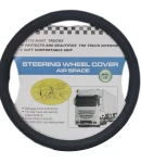 Thumbnail 1 of Универсален калъф за волан от еко кожа черен за камион 44-46cm