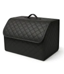 Thumbnail 1 of Луксозен кожен органайзер за багажник сгъваема кутия за съхранение 40x30x30 см