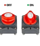 Thumbnail 3 of Ключ маса превключвател прекъсвач изолатор на акумулатор – въртящ се, водоустойчив IP66, 12–48V, 275A, черен/червен