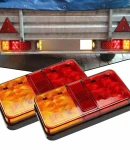 Thumbnail 10 of Комплект от 2 броя LED Лед Диодни Стопове Стоп Задна Светлина Slim 12V За Камион Ремарке Бус Ван Каравана и др. 15 cm x 8 cm