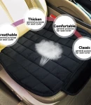 Thumbnail 6 of Черен универсален предпазен плюшен калъф подложка протектор за седалка на автомобил от противоплъзгащa текстилна материя 50 х 50 cm