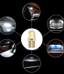 Thumbnail 5 of LED Лед Диодни Крушки За Габарит, Силикон, COB, Т10 W5W, 300lm, 12V, Бели KRU111