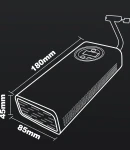 Thumbnail 4 of Преносим мини автомобилен въздушен компресор помпа за гуми с LED дисплей и вградена батерия