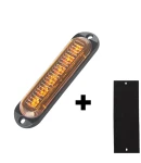 Thumbnail 2 of 6 LED 12-24V Диодна Аварийна Сигнална Лампа За Пътна Помощ Платформа Жълта Блиц Светлина Мигаща Оранжев 112 x 29 mm