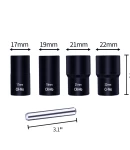 Thumbnail 2 of Комплект вложки екстрактор за развалени гайки и болтове 1/2 17-22 мм 4 бр.