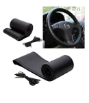 Thumbnail 4 of Перфориран кожен калъф за волан тип заший си сам, Размер М, С Игла И Конец