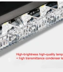 Thumbnail 8 of Комплект 2 Броя по 17 cm Сигнална Аварийна Блиц Маяк Led Бар Лампа За Пътна Помощ Платформа 12V-24V 14 режима