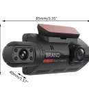 Thumbnail 8 of Авторегистратор видeорегистратор записваща видеокамера за автомобил Full HD 1080P 2 камери + 32 GB Micro SD Card карта с памет 85 x 50 mm