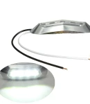 Thumbnail 1 of Бял LED Габарит, Маркер, 4 диода, Хромирана рамка - 12V