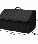 Thumbnail 3 of Луксозен кожен органайзер за багажник сгъваема кутия за съхранение 66x30x30 см