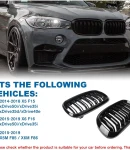 Thumbnail 10 of Двойни Бъбреци Решетки За БМВ BMW X5 X6 F15 F85 F16 F86 2014+ Черен Гланц Лак