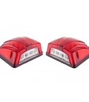 Thumbnail 1 of Комплект от 2 броя LED ЛЕД Плафон за регистрационен номер червен 12-24V за камион, ремарке, каравана, бус, трактор и др