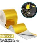 Thumbnail 11 of Предпазно изолационно фолио самозалепваща се златна термоизолационна лента 50mm x 10m за колектори/ изпускателна система