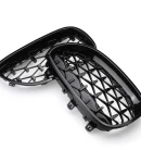 Thumbnail 2 of Бъбреци Решетки за BMW 5-та Серия E60 / E61 (2003-2010) 1 Diamond Style Черен Гланц