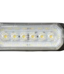 Thumbnail 1 of 24LED Лед Диоден 12-24V Габарит Маркер Токос + аварийна блиц бяла светлина мигаща за камион бус ван каравана платформа кемпер пътна помощ